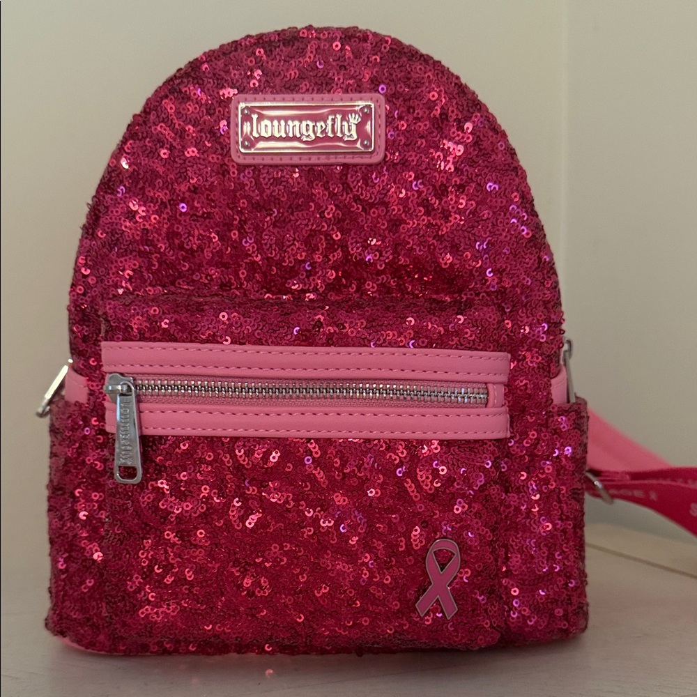 Loungefly Pink Sequin Backpack